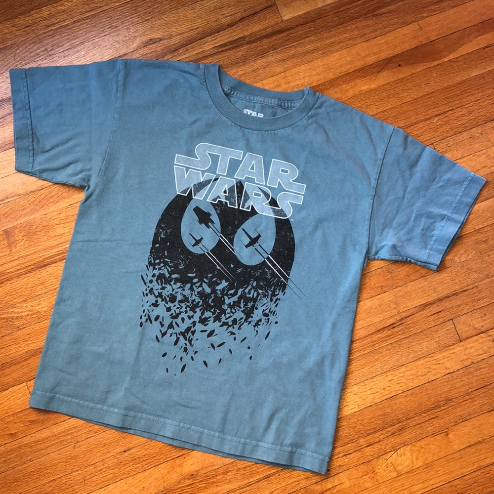 Boys blue Star Wars short sleeve shirt
